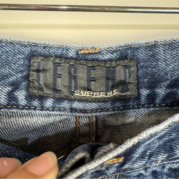 Legend Vintage Retro Button Fly High Rise Mom Jeans Denim y2k 31 Long Tall - Picture 5 of 7